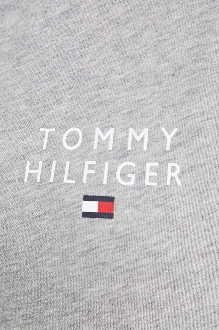 Tommy Hilfiger t-shirt lounge bawełniany szary UW0UW04525.PPYX