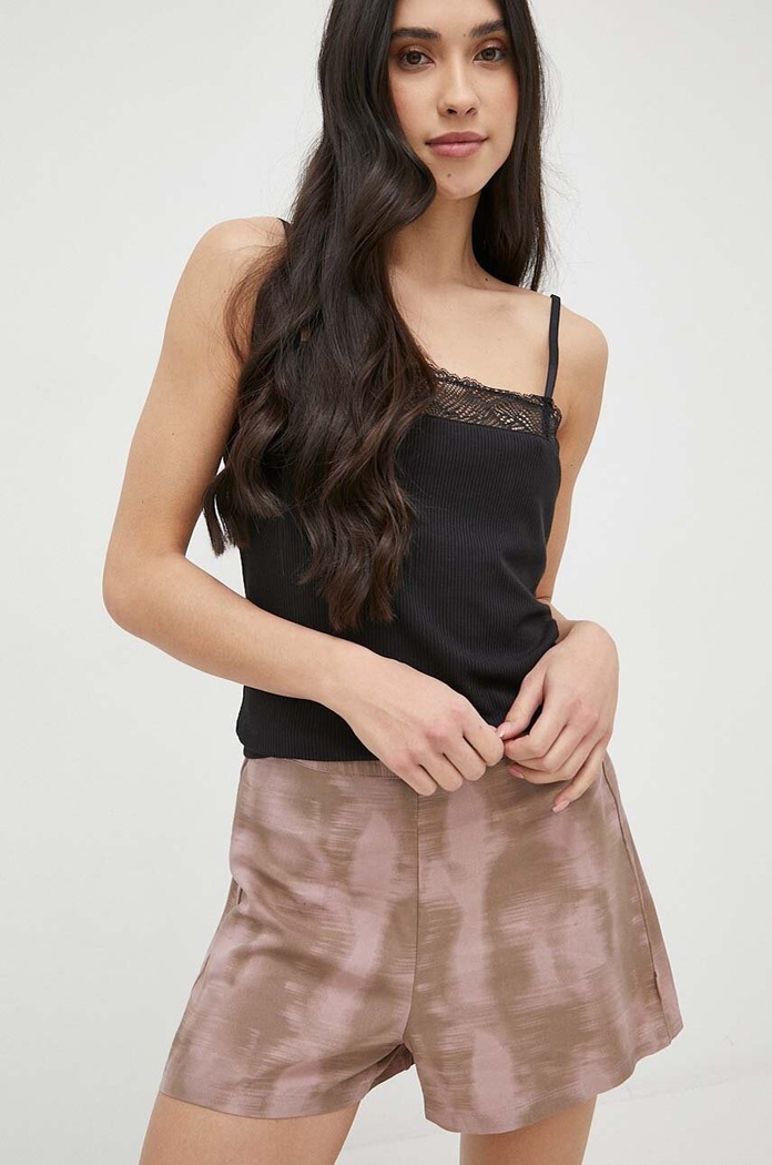 Calvin Klein Underwear top piżamowy czarny 000QS6963E.PPYX