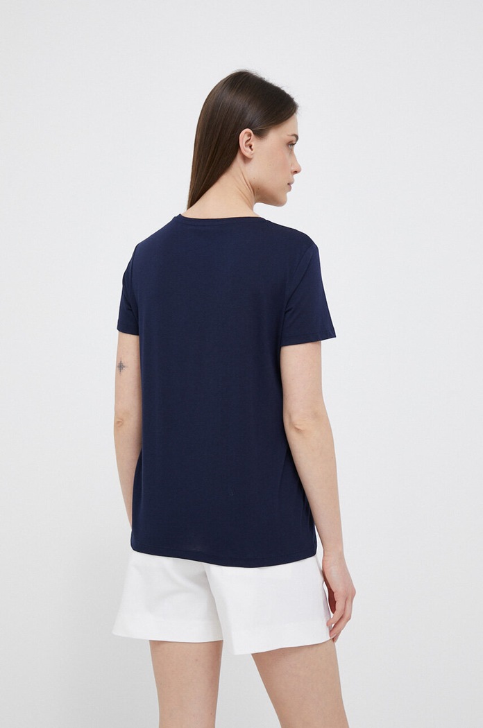 Odzież Lauren Ralph Lauren T-shirt 200903384 granatowy