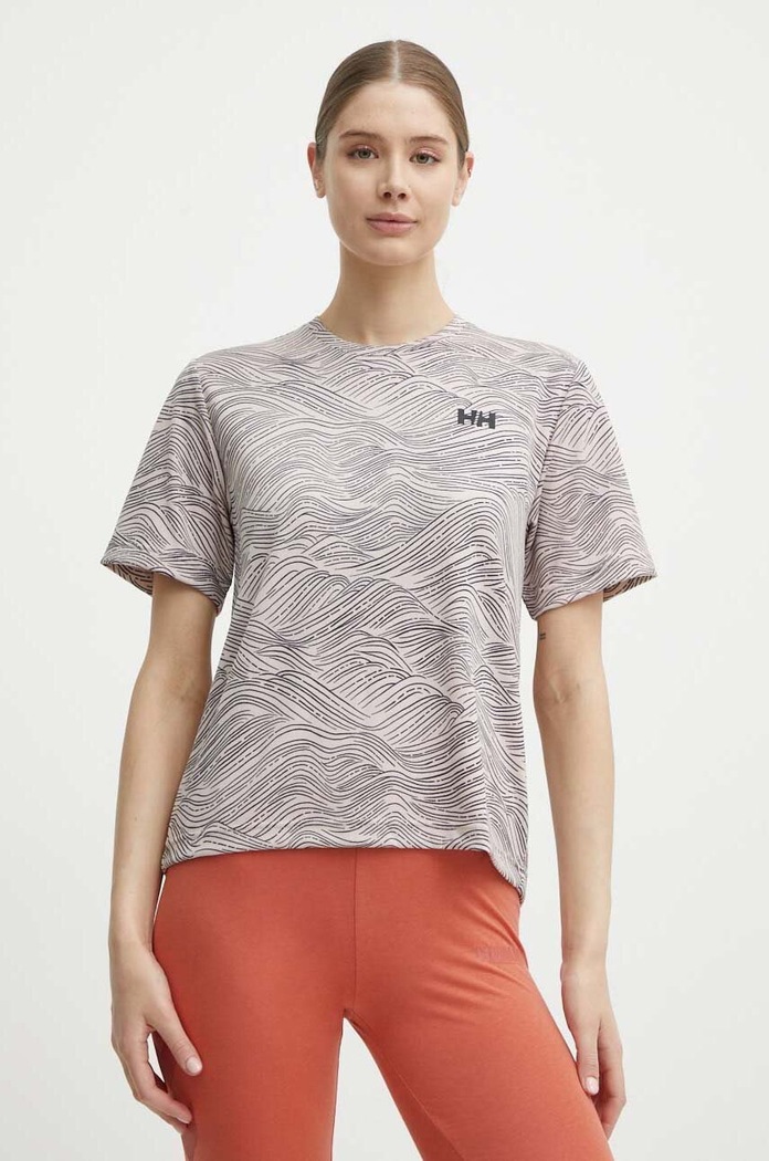 Helly Hansen sportos póló Lifa Active Solen mintás szürke 49490