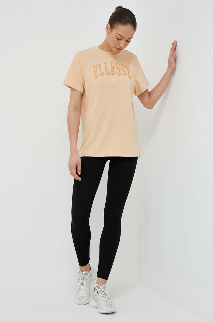 Bavlněné tričko Ellesse SGR17859 oranžová SS23