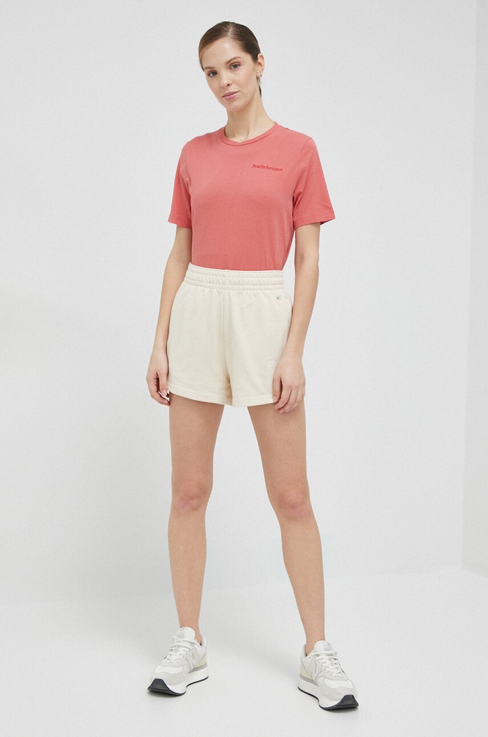 Peak Performance tricou din bumbac G78903 roz SS23