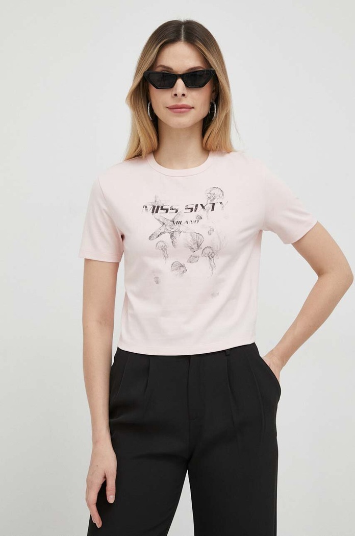 T-shirt Miss Sixty 6W2SJ8151000 różowy