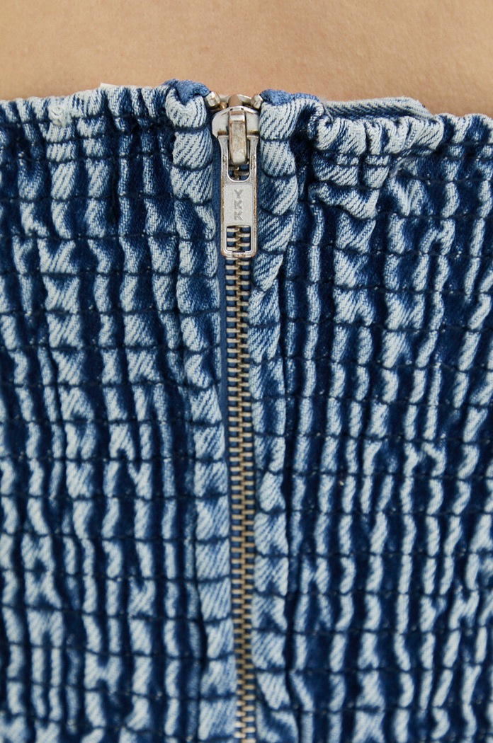 Gestuz top din denim Larisa 10906883 albastru