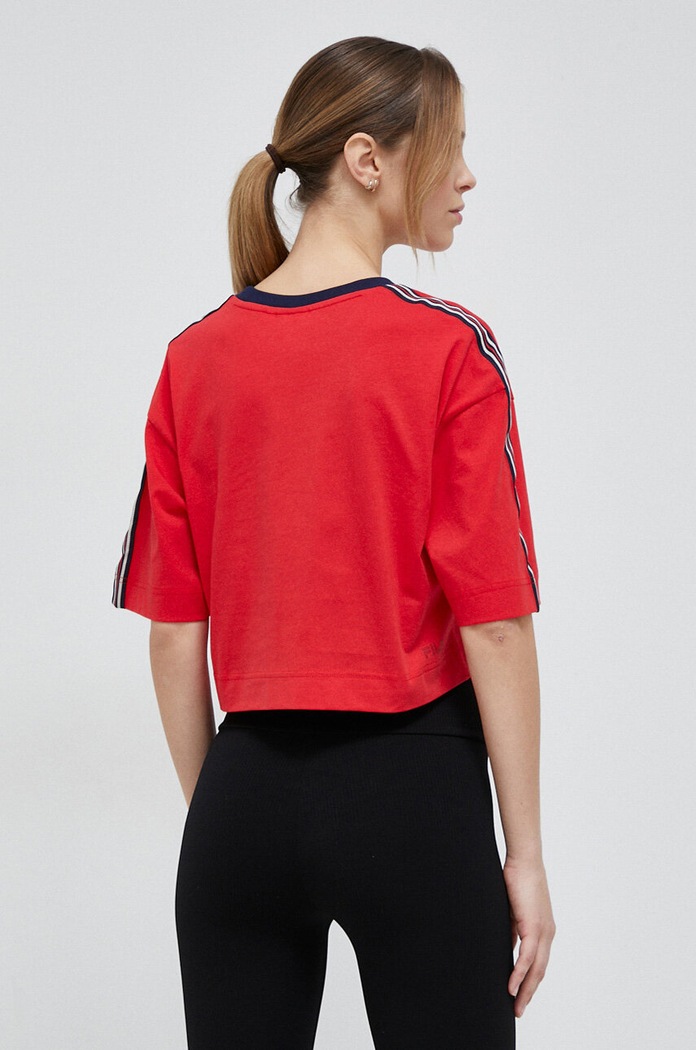 Îmbrăcăminte Fila Tricou din bumbac x Hailey Bieber FAW0818 rosu