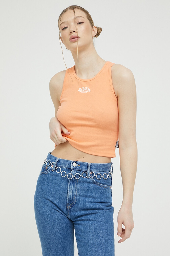 Von Dutch top uni portocaliu 6231068