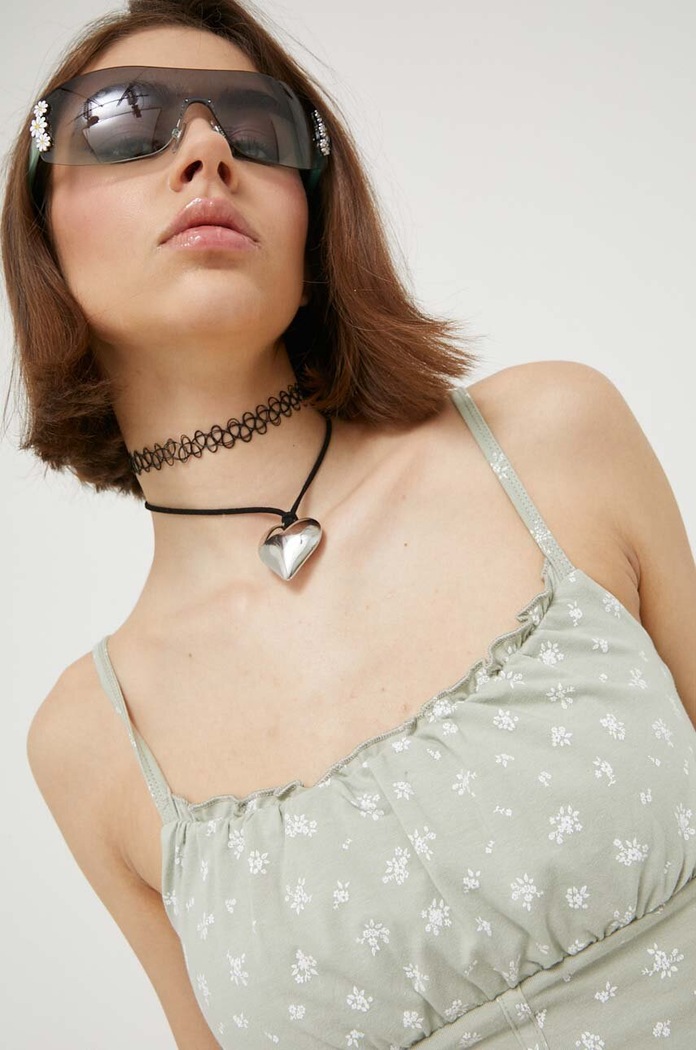 Hollister Co. top zielony KI339.3333.328