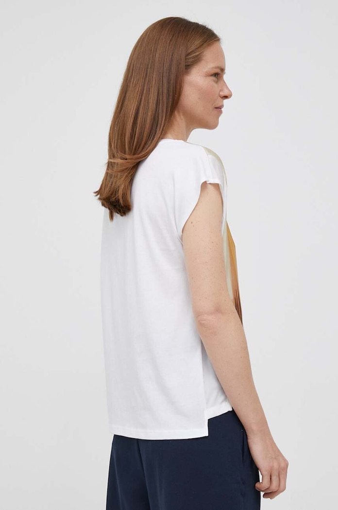 Ruházat United Colors of Benetton t-shirt 3EERD105X.902 bézs