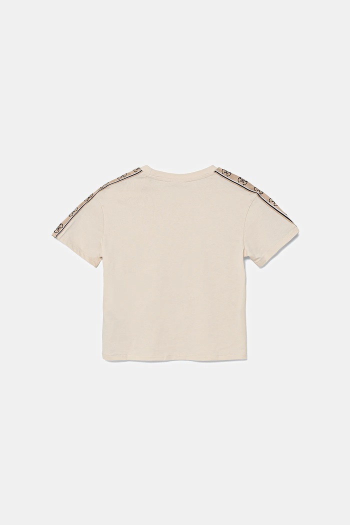 Dětské bavlněné tričko Guess J3RI47.I3Z14.PPYX béžová AW23