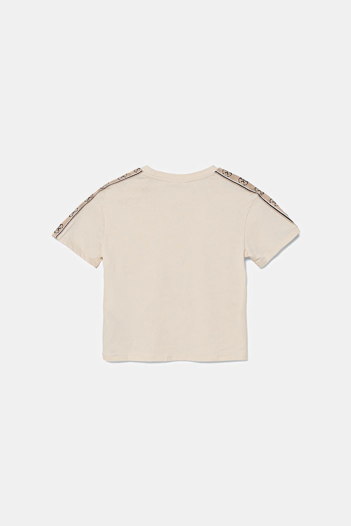 Dětské bavlněné tričko Guess J3RI47.I3Z14.PPYX béžová AW23