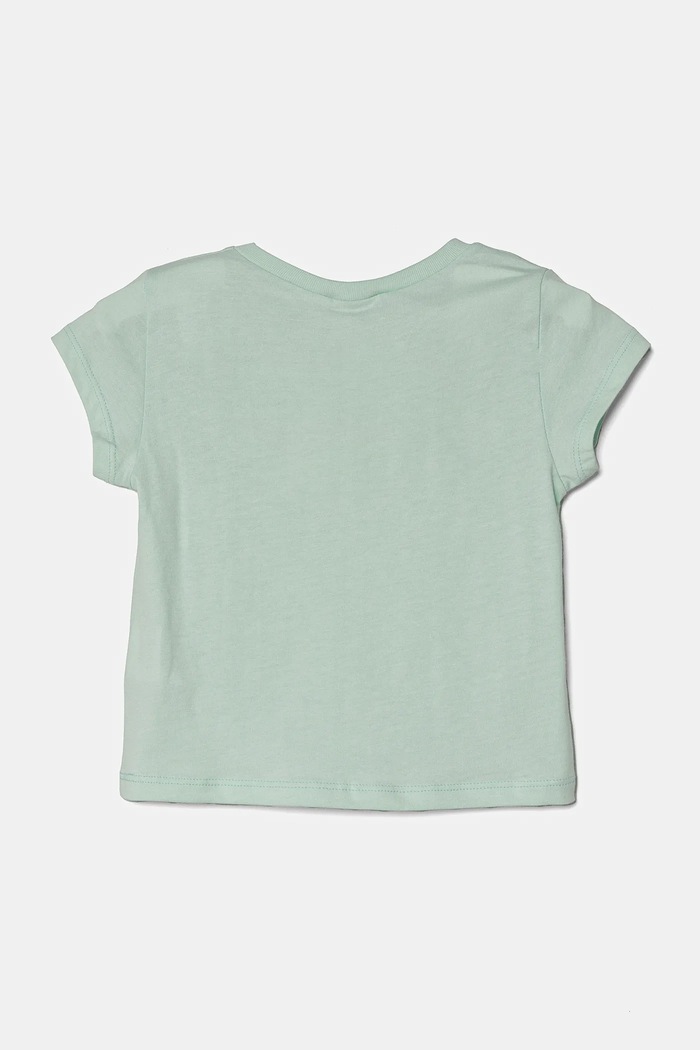 Detské bavlnené tričko United Colors of Benetton 3I1XG106Y.P.SEASONAL zelená SS25
