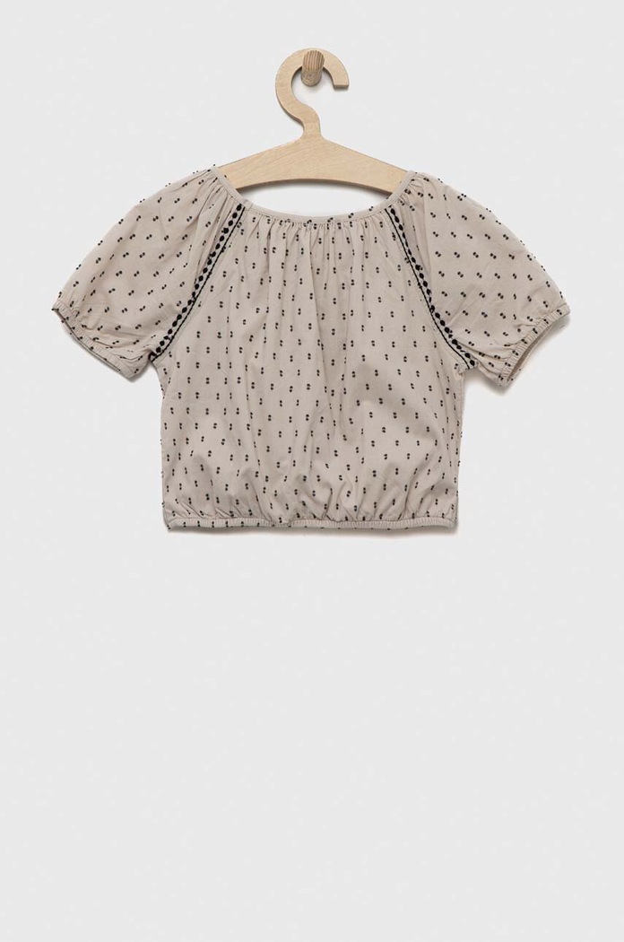 Dječja pamučna bluza Sisley 5HEPYQ00F.G.SEASONAL bež SS23