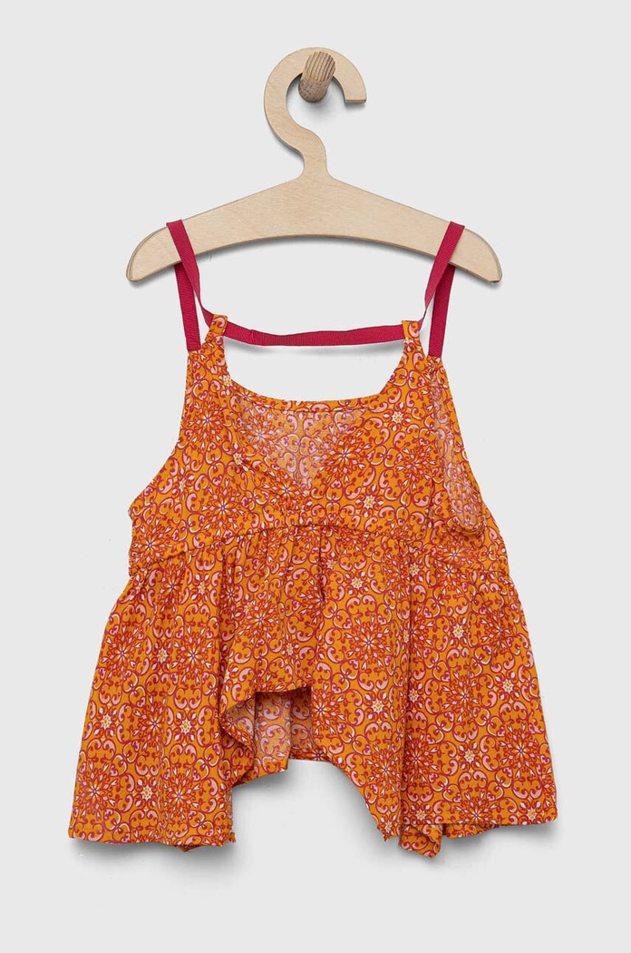 Παιδική μπλούζα Sisley 5ZBVYH002.G.SEASONAL πορτοκαλί SS23