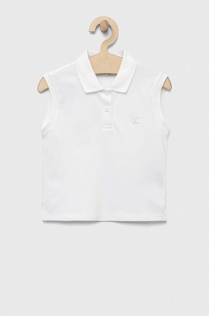 Calvin Klein Jeans poló IG0IG01947.PPYX fehér SS23