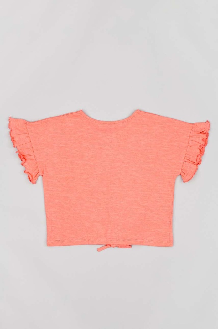 zippy t-shirt bawełniany dziecięcy ZKGAP0303.23029 pomarańczowy SS23