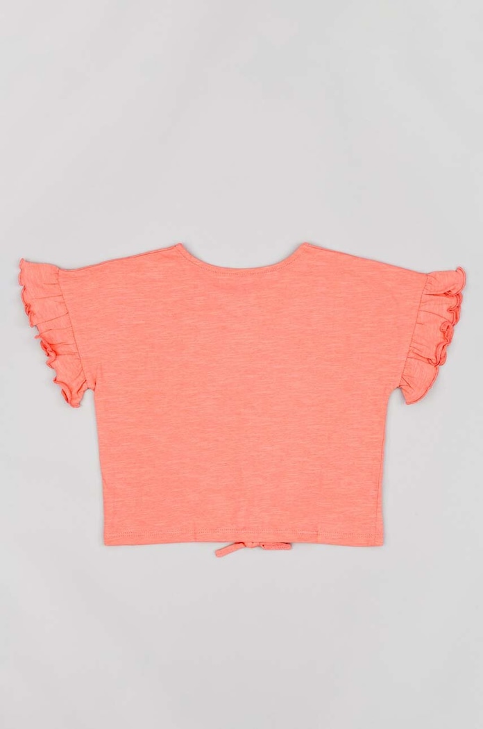zippy t-shirt bawełniany dziecięcy ZKGAP0303.23029 pomarańczowy SS23
