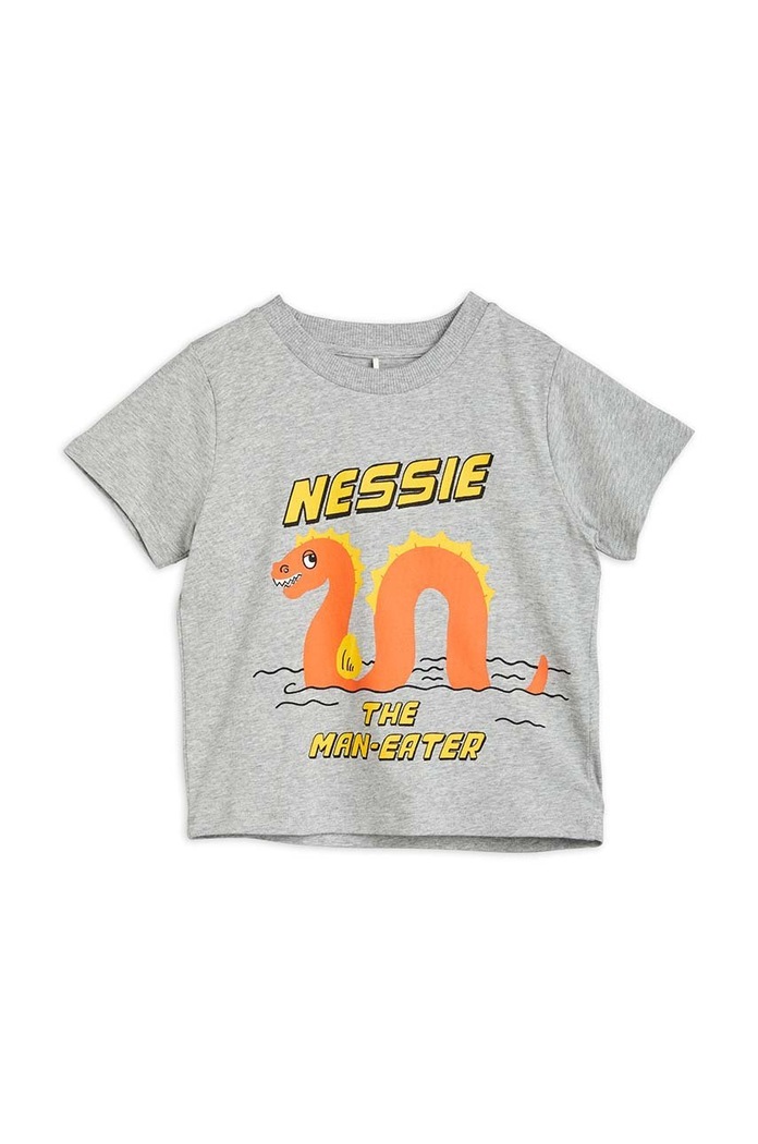 Mini Rodini tricou copii print gri 2312012694