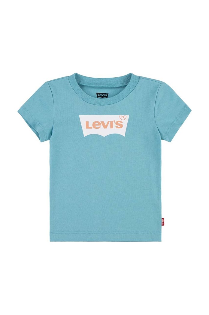 Levi's t-shirt dziecięcy z elastanem niebieski 6E8157