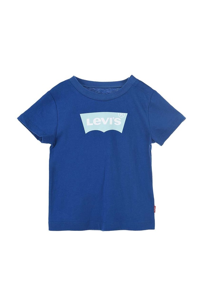 Levi's t-shirt dziecięcy z elastanem niebieski 6E8157