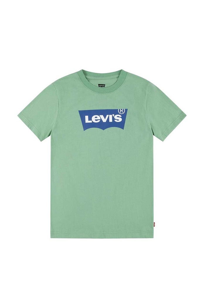 Dětské tričko Levi's s elastanem zelená 6E8157