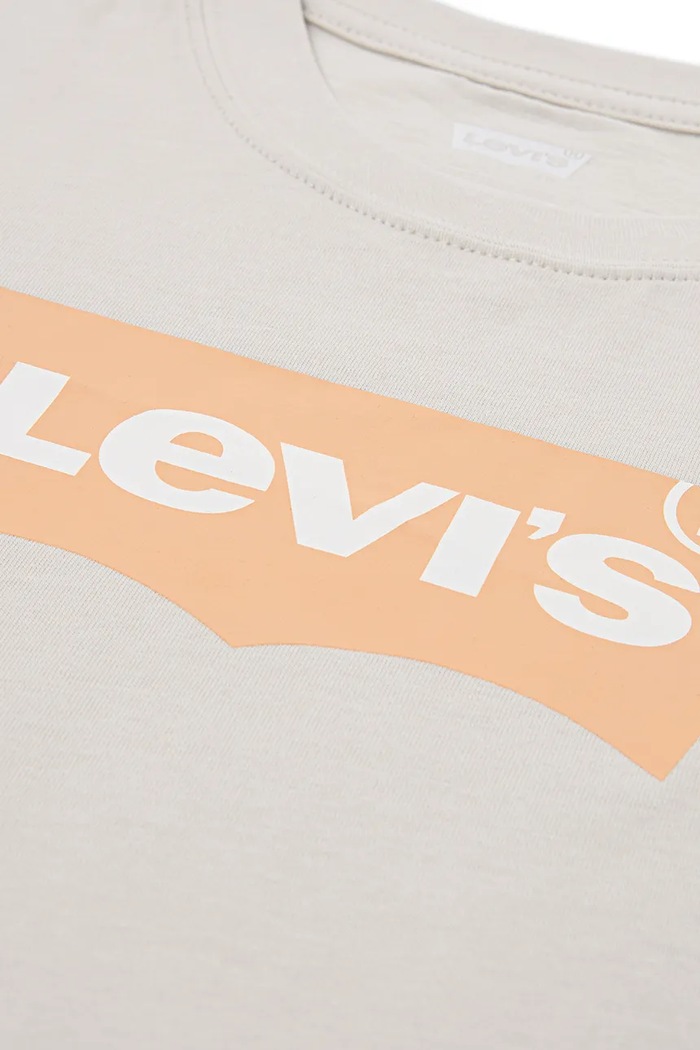 Levi's tricou de bumbac pentru copii bej 8E8157