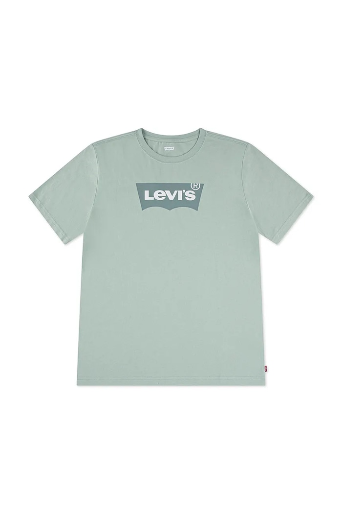 Levi's t-shirt bawełniany dziecięcy nadruk zielony 9E8157