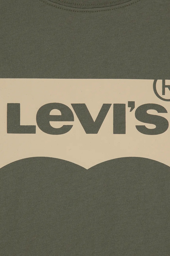 Момче Levi's Тениска за деца от памук BATWING TEE 9E8157 зелен