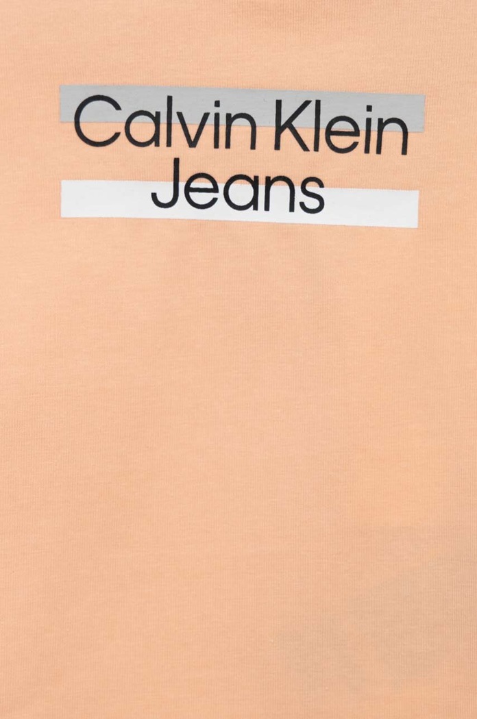 Chlapec Detské tričko Calvin Klein Jeans IN0IN00068.PPYX oranžová