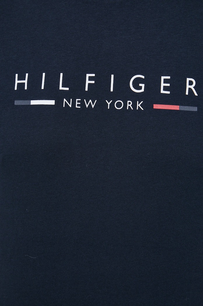 Bavlnené tričko Tommy Hilfiger MW0MW29372.PPYX tmavomodrá