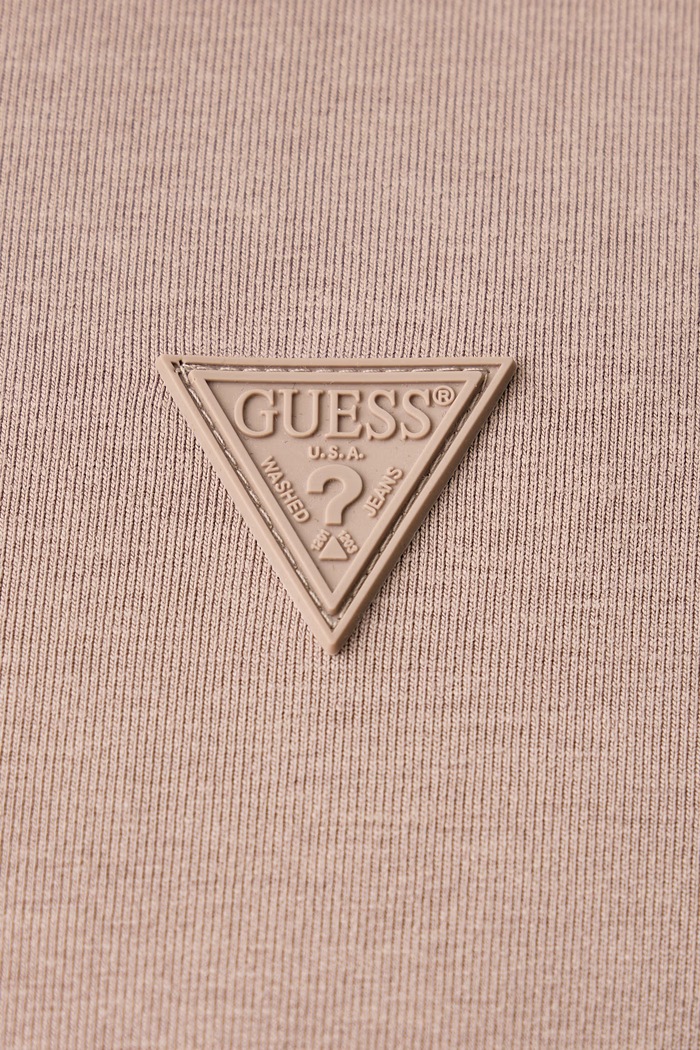 T-shirt męski z bawełną HEDLEY Guess beżowy Z2YI12.JR06K