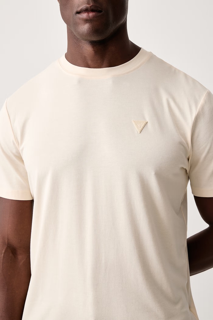 T-shirt męski z bawełną HEDLEY Guess Z2YI12.JR06K beżowy