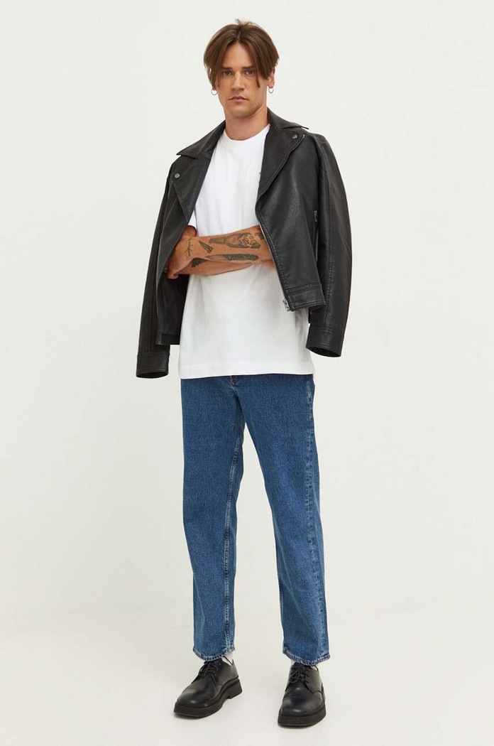 Samsoe Samsoe t-shirt bawełniany JOEL M22300126 biały AW25