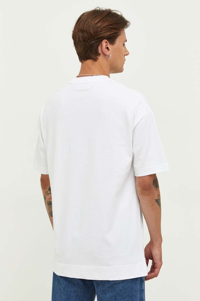 Odzież Samsoe Samsoe t-shirt bawełniany JOEL M22300126 biały