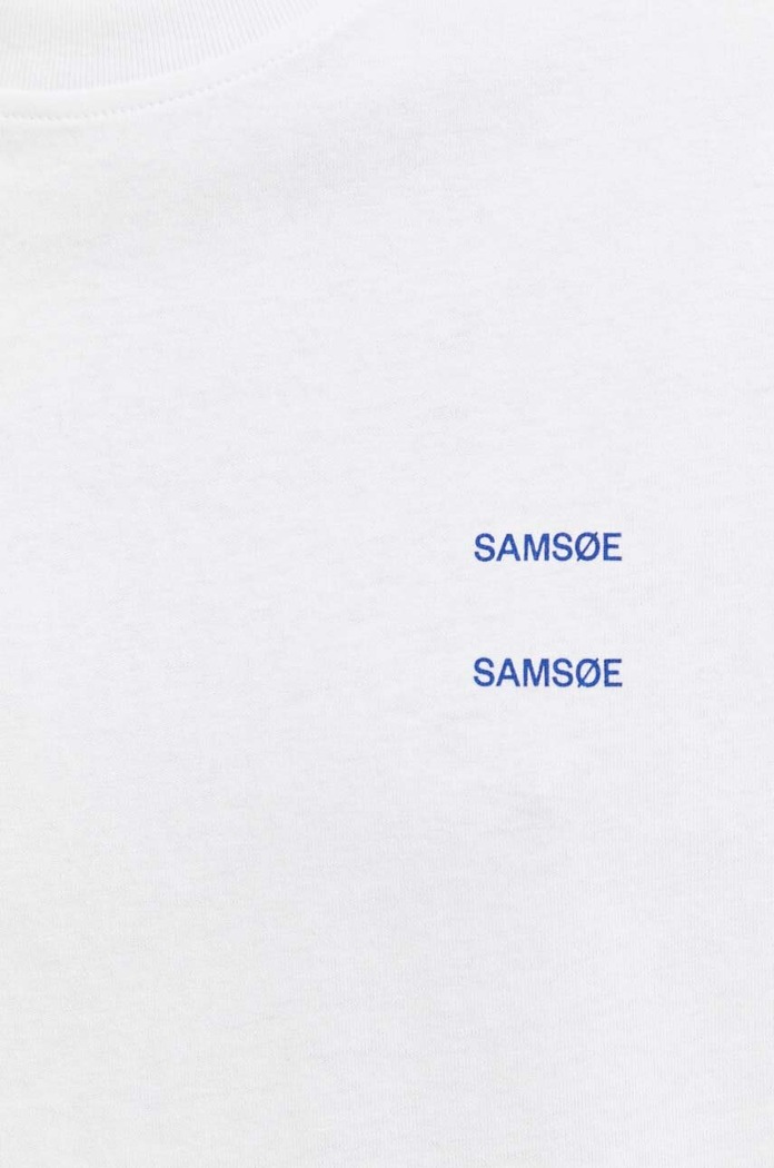Samsoe Samsoe t-shirt bawełniany JOEL M22300126 biały