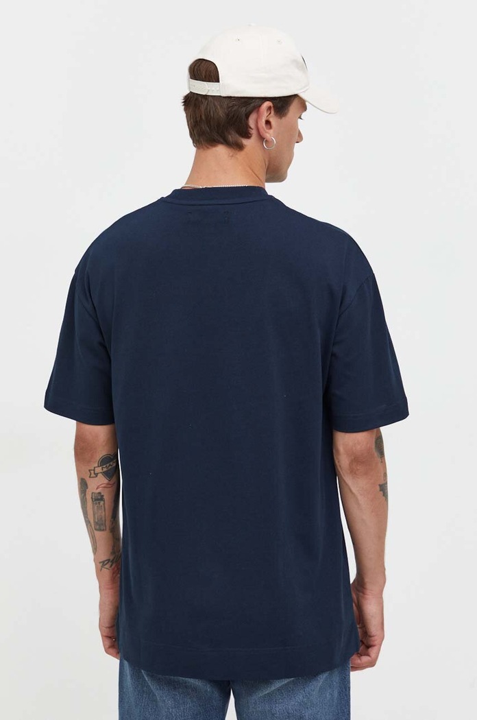 Îmbrăcăminte Samsoe Samsoe Tricou din bumbac M22300126 bleumarin