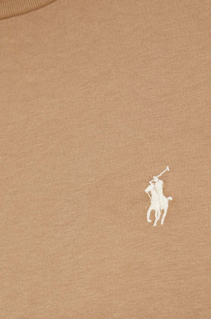 Polo Ralph Lauren βασικό t-shirt ανδρικό βαμβακερό 710671438 μπεζ