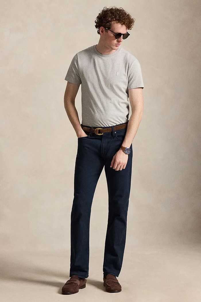Oblečenie Polo Ralph Lauren basic tričko pánske bavlnené 710671438 sivá
