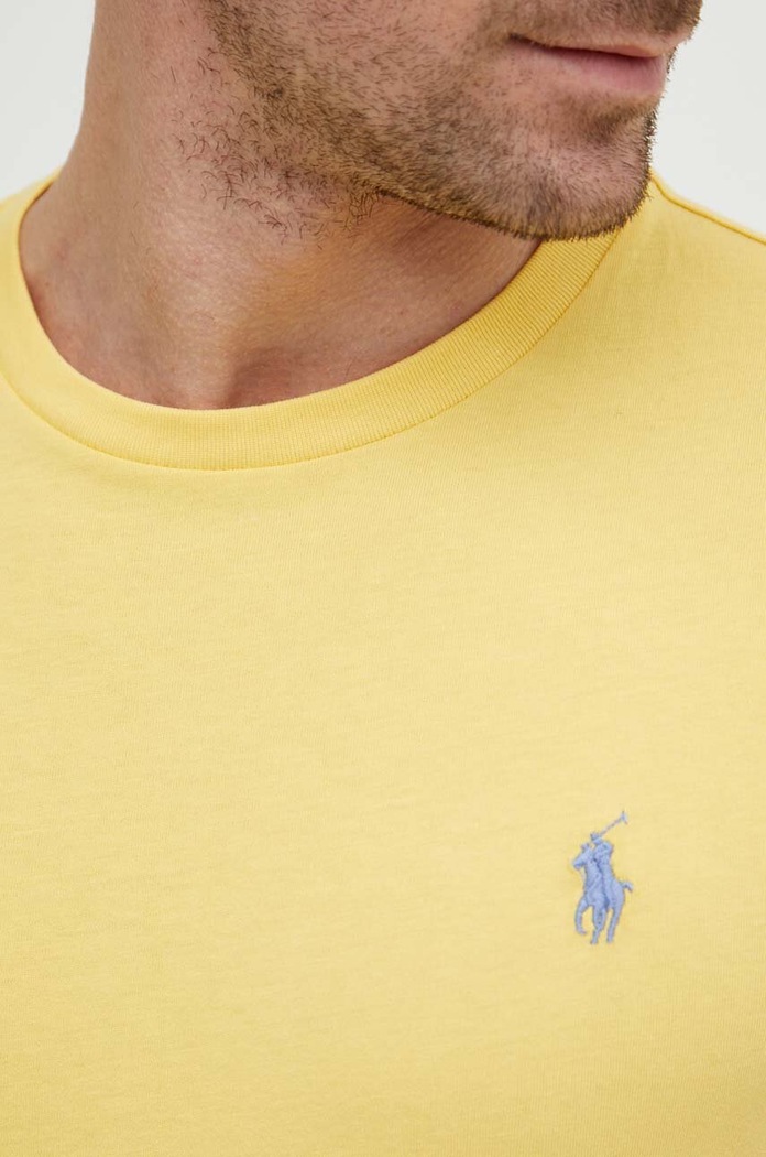 Polo Ralph Lauren Basic tričko pánske bavlnené 710671438 žltá