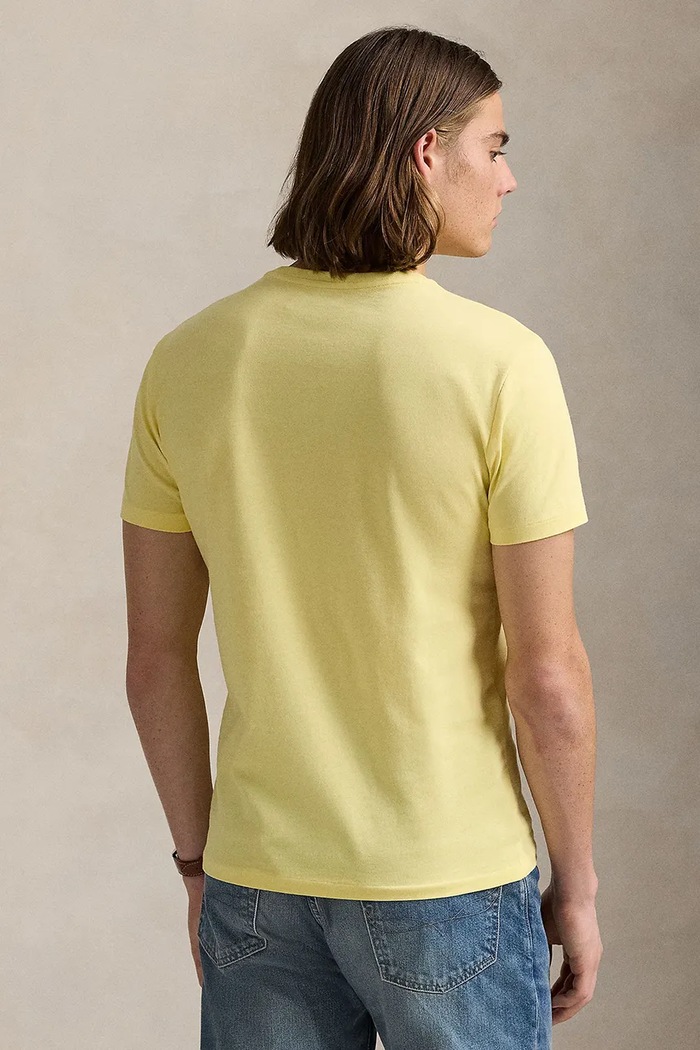Polo Ralph Lauren Basic t-shirt ανδρικό βαμβακερό 710671438 κίτρινο SS26