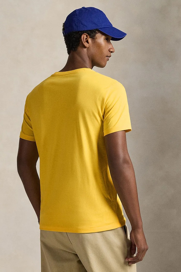 Polo Ralph Lauren βασικό t-shirt βαμβακερό Ανδρικό 710671438 κίτρινο SS26
