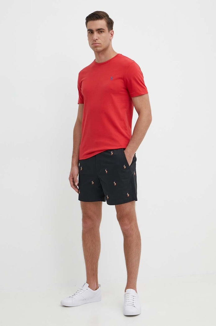 Polo Ralph Lauren T-shirt basic męski bawełniany 710671438 czerwony SS26
