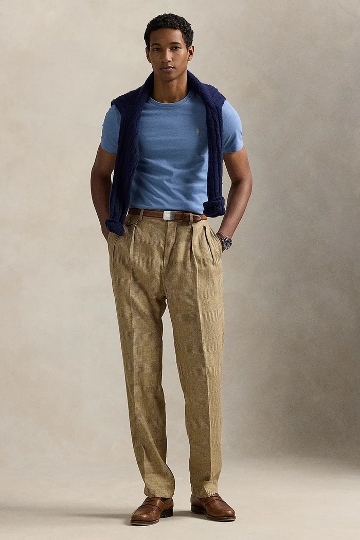 Odjeća Polo Ralph Lauren basic majica kratkih rukava muška pamučna 710671438 plava