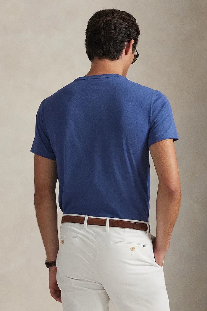 Polo Ralph Lauren basic t-shirt Ανδρικός βαμβακερός 710671438 μπλε SS26