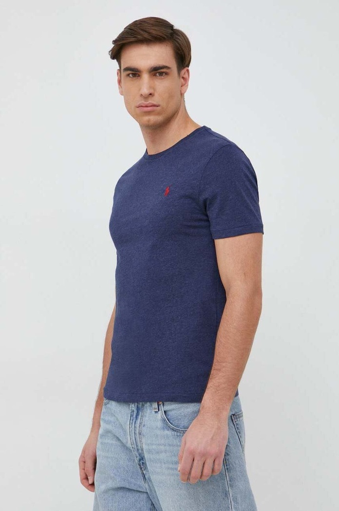 Polo Ralph Lauren βασικό t-shirt βαμβακερό ανδρικό 710671438 σκούρο μπλε SS26