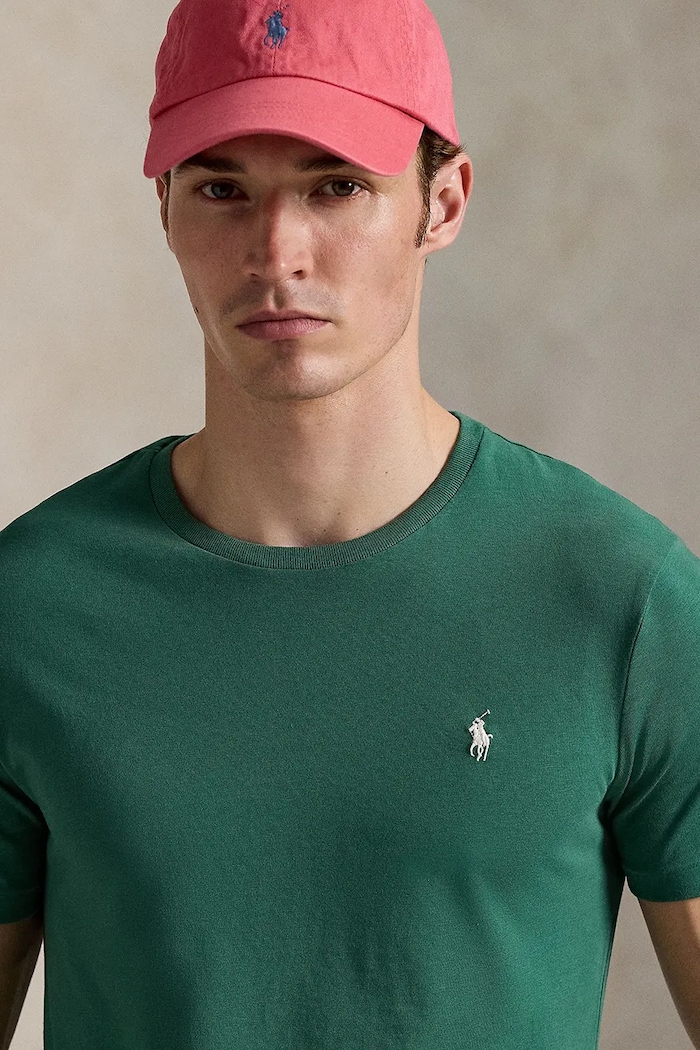 Polo Ralph Lauren tricou basic pentru bărbați din bumbac verde 710671438