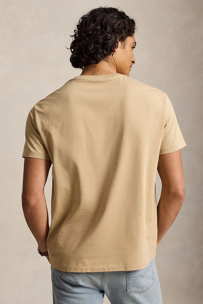 Polo Ralph Lauren μπλουζάκι basic βαμβακερό ανδρικό 710671438 καφέ SS26