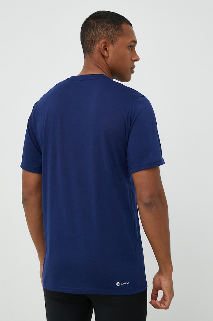 Oblečenie Tréningové tričko adidas Performance Training Essentials IB8275 tmavomodrá