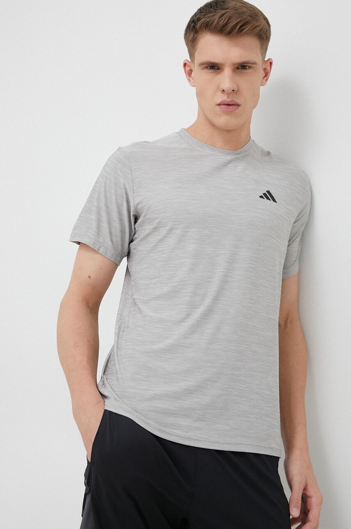 Tréninkové tričko adidas Performance Train Essentials šedá IC7416