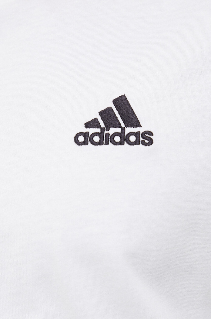 Бавовняна футболка adidas IC9286 білий