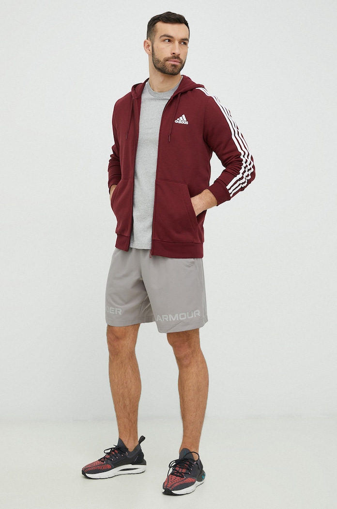 adidas t-shirt bawełniany Essentials IC9337 szary AW24